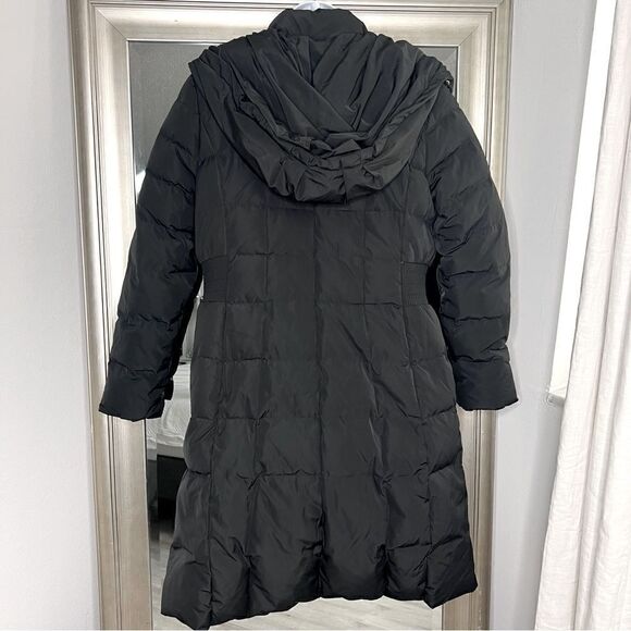 Cole Haan Signature Women's Black Down Fill Long Jacket Size PL - Picture 7 of 9